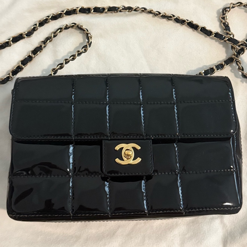 Chanel Chocolate Patent Bag